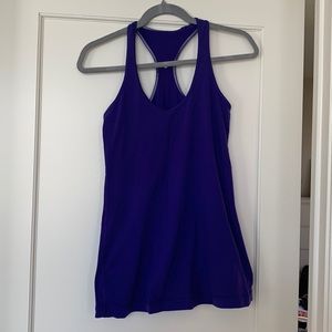 Purple lululemon racerback tank